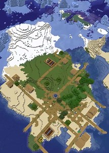 Two Biome Island – Minecraft 1.21 Java Edition Seed