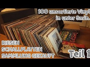 #299 RIESEN SCHALLPLATTEN SAMMLUNG GEKAUFT TEIL 1 - 100 VINYL IN 8 MIN #germanvinylcommunity GVC
