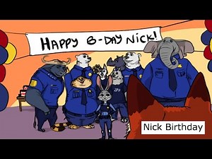 Zootopia comic - Nick birthday party