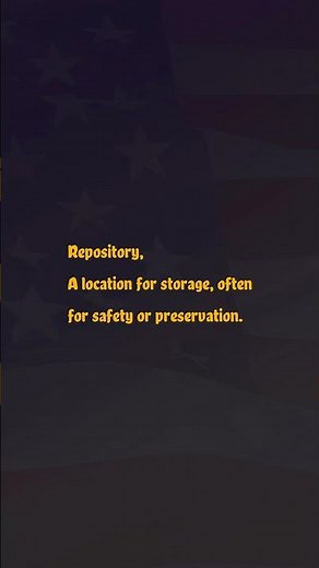 Repository Pronunciation & Meaning American English #english #pronunciation #americanaccent