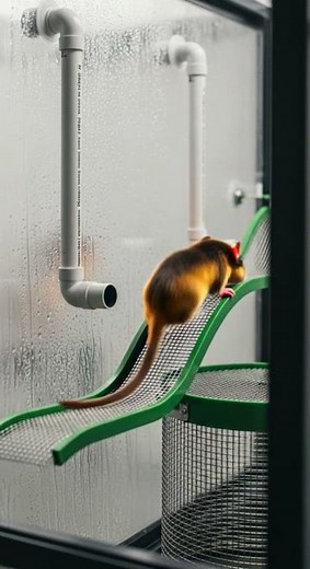 Shocking! Mouse thought food inside pipe, but found a surprise #wildlife #animals #nature