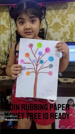 Coin Rubbing | Paper Money Tree | Fun Art for Kids | by Vriha Mogare
