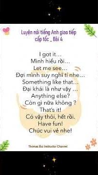 👉 “Học Tiếng Anh Bao Nhiêu Năm Vẫn Không Nói Được? Đây Là Lý Do” TIẾNG ANH SIÊU CẤP TỐC BÀI3&4.