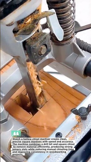 Woodworking Machine Cuts Perfect Square Holes in Seconds!