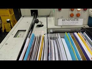 USPS DBCS letter sorting machine in slow motion!