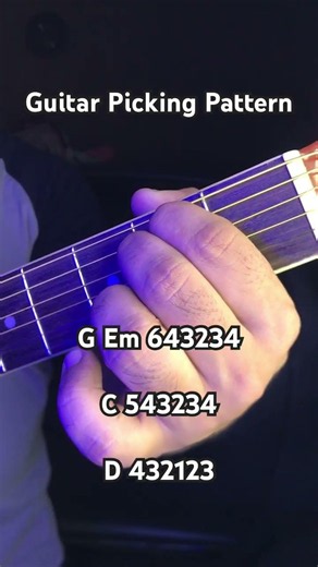 Guitar Picking Pattern #guitar #guitartutorial #picking