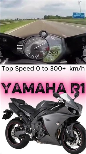 Yamaha R1 Top speed 0 - 300+ km/h | #exhaustsound #topspeed #yamaha #yamahar1