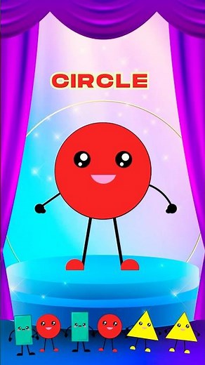 Shape Song for Kids 🎵 Learn Rectangle, Circle & Triangle Fun! #shorts