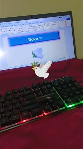 Ms word Dove 🕊️ Symbol create ShortcutsTricks #windows#shortcutkeys#computer #mswordtricks#keyboard