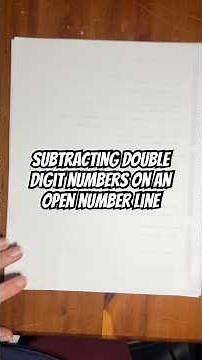 Subtracting double digit numbers on an open number line