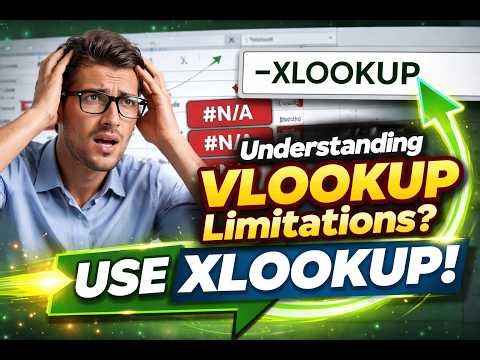 Understanding Vlookup limitation use Xlookup #xlookup #excel