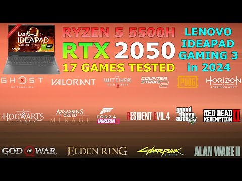 Ryzen 5 5500H RTX 2050 : Tested in 17 Games - Lenovo IdeaPad Gaming 3