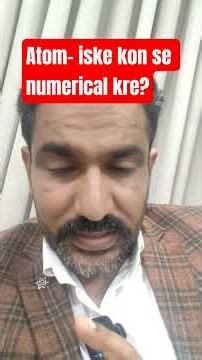 atom + bohr atomic model- Numerical and important questions