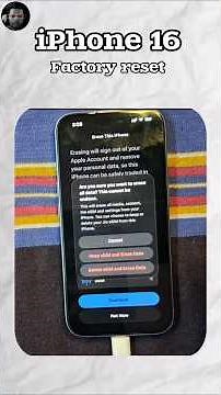 How to factory reset iPhone 16 #iphonereset #iphone #apple