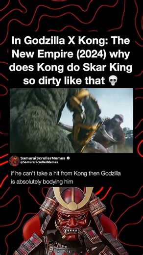 In Godzilla X Kong: The New Empire (2024) why does Kong do Skar King so