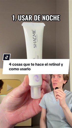 Como usar el retinol como un profesional. Es un activo buenisimo, pero hay que saber usarlo. Dejame todas tus dudas en los comentarios 😄😄 #parati #skincare