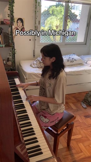 Possibly in michigan (animal canibal) piano cover #possiblyinmichigan #piano #creepytok #pianotok