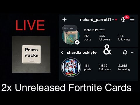 Two Mystery Panini Fortnite Trading Cards Unboxing With Shardknocklyfe