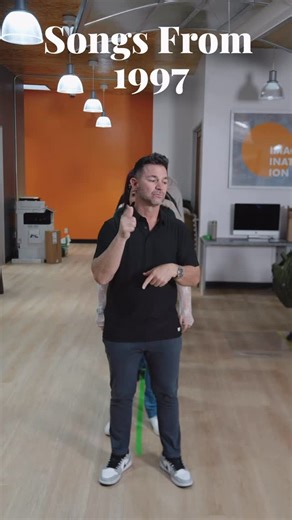 Digital Marketing in the OC on Instagram: "You survived 1987… now it’s time for 1997. Same challenge, new decade, and a whole different vibe. Press play, guess along, and see who really knows their throwbacks. . . . . . . . #1997Music #ThrowbackChallenge #OfficeFun #idgadvertising"