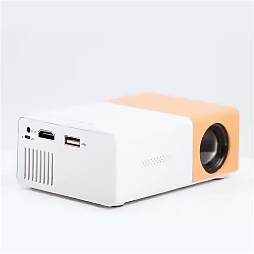 video, YG300 Mini Projector for Home and Kids, 4K HD Wall Projection, Portable Entertainment, Bed...