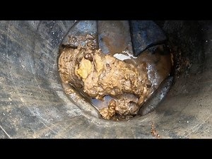Blocked Manhole FULL of Wipes!