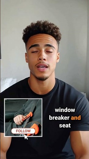 Amazon Basics Emergency Seat Belt Cutter and Window Hammer Tool