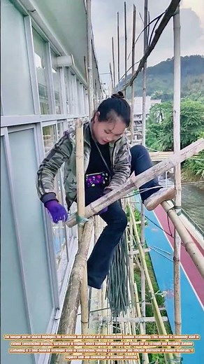 The Craft of Building Bamboo Scaffolding
