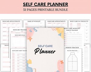 Planificateur de soins personnels - Planificateur de bien-être - Suivi de l'humeur - Routine de soins de la peau - Suivi des médicaments - Planificateur de soins personnels imprimable - Téléchargement immédiat - Etsy France