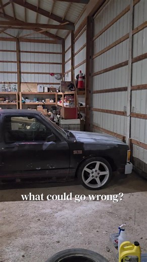 big boat, little truck #boattok #lakelife #chevys10 #minitruck #trucktok