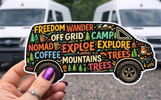 Van Life Sticker / Camping Sticker - Etsy