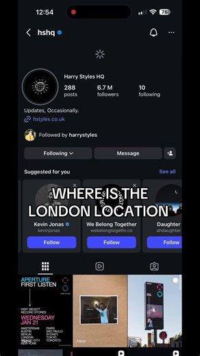 Discover the London Location of Harry Styles
