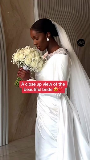 The Stunning Bride: A Close-Up View 💍❤️