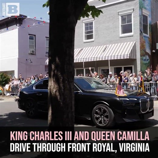 King Charles III and Queen Camilla Drive Through Front Royal, Virginia