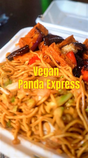 VEGAN PANDA EXPRESS ORDER! #vegan #plantbased #veganhack #pandaexpress #foodie
