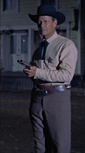Joel McCrea carry a 12 Gauge Double-Barreled Shotgun,Single Action Army. Wichita (1955)📽