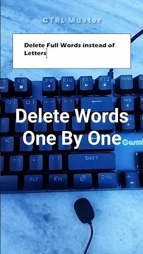 Delete Words Instantly! This Shortcut Will Blow Your Mind 💥⌨️ #computer #keyboard #pc #tricks #short