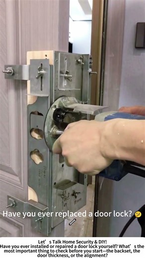 Installing a Door Lock – A Simple Upgrade for Home Security! 🔒🔧