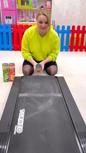 Engaging Treadmill Object Rolling Activity for Kids