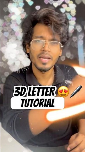 3D Lettering 🤩 Tutorial - Tamil Easy Tips and Handwriting #tamilart #handwriting #ytshorts