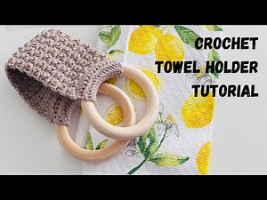 Easy Crochet Towel Holder Tutorial 🧶 Kitchen Decor & Quick Gift for Beginners