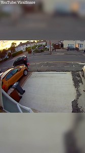 171K views · 465 reactions | CCTV footage captures car flipping and rolling towards pedestrian | The Scottish Sun | Facebook