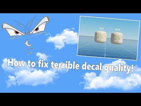 How to fix white borders on decals on roblox