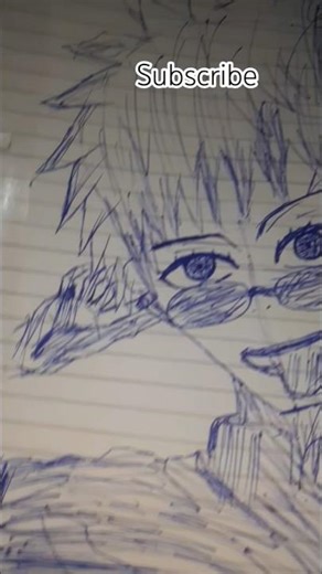 Satoru Gojo ball pen drawing 😐#gojo #shorts #trending