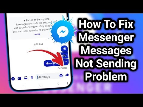How To Fix Message Not Sending Problem in Messenger | Message failed to send Messenger