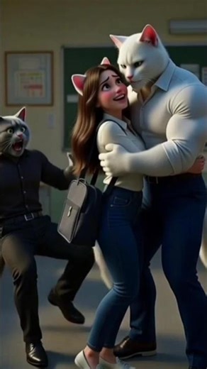 “Hero vs Villain: Luna Ki Bachao Mission!” #ai #cat #shorts