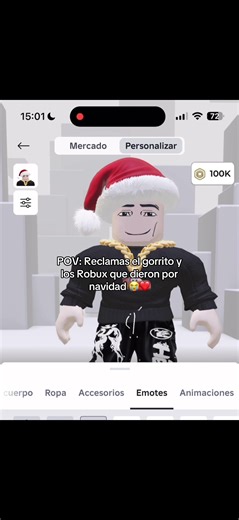 Yo feliz por lo que dio Roblox en navidad 😭❤️#robloxfyp #robloxedit #robloxgames #fyp #Viral