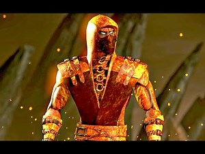 MKX PURE GOLD SCORPION Gameplay MOD SKIN Max Settings 1080p 60Fps