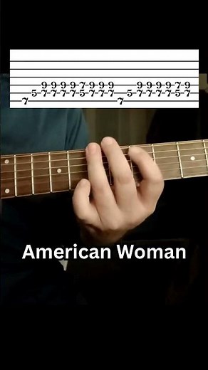 American Woman Easy Guitar Tutorial