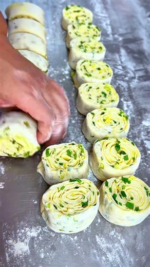 Scallion grilled pancake recipe #grilled pancake #one bite is super satisfying