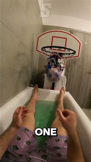He wants to be a Pro so bad! 🏀😱
